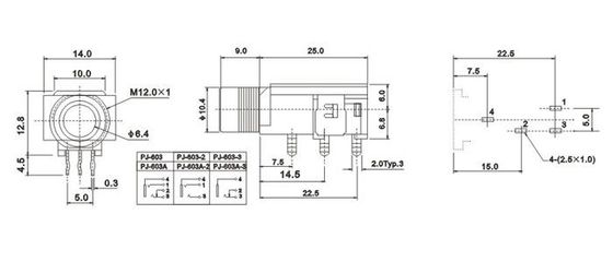 德藝隆6.35麥克風(fēng)耳機(jī)插座 家用視聽設(shè)備的優(yōu)質(zhì)選擇